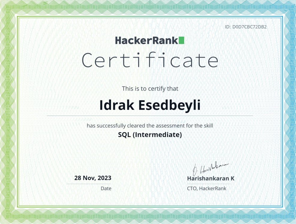 Certificate 3